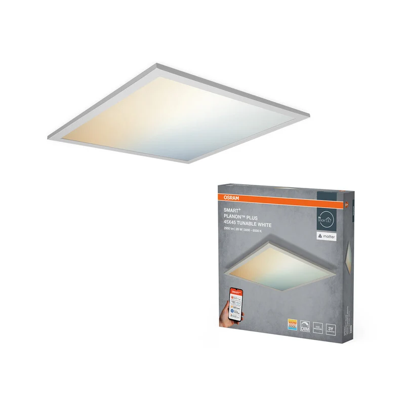 OSRAM Matter SMART+ PLANON PLUS Pannello LED Regolabile Bianco 450X450