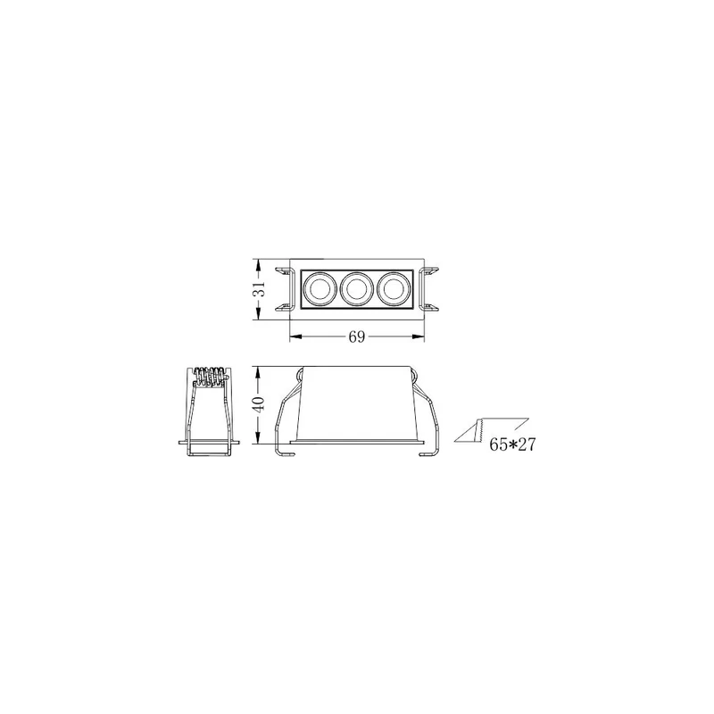 Faretto led XTD-3-NC