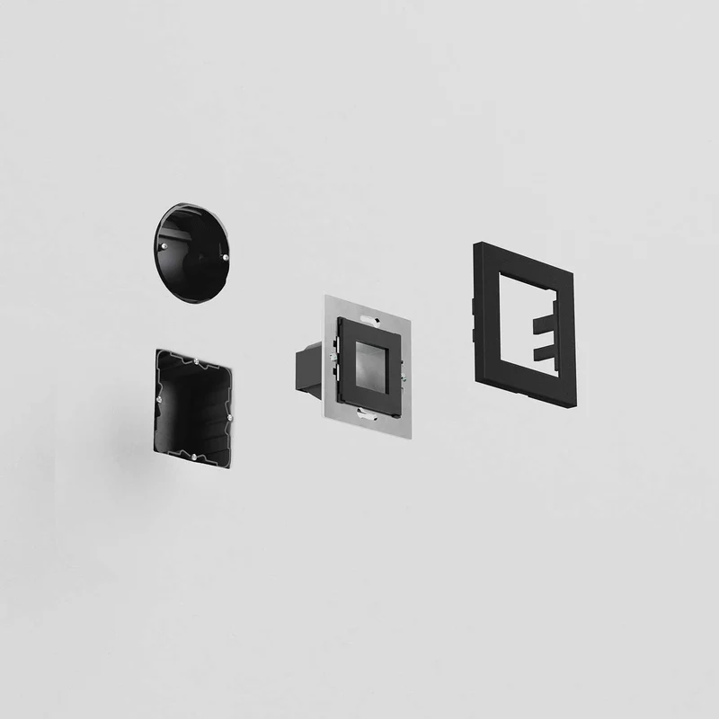 Click - Spot LED en aluminium et verre, style contemporain