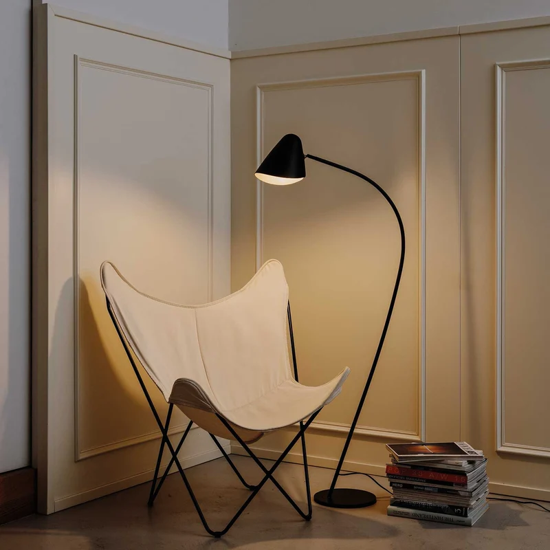 Organic - Lampadaire en acier, style organique