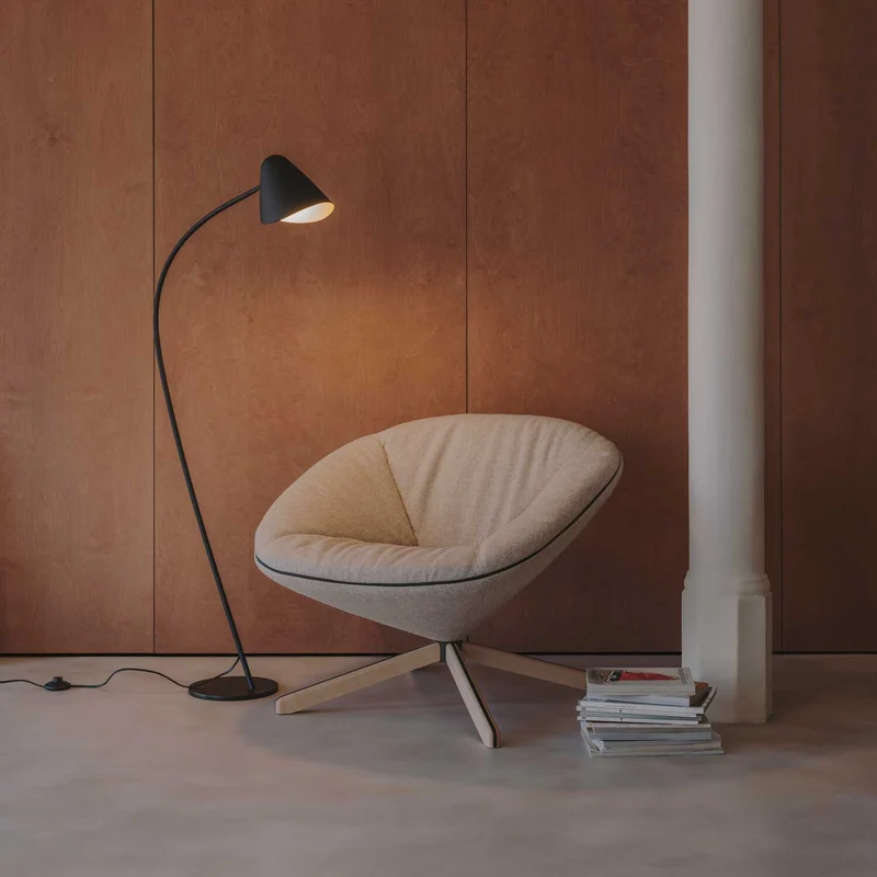 Organic - Lampadaire en acier, style organique
