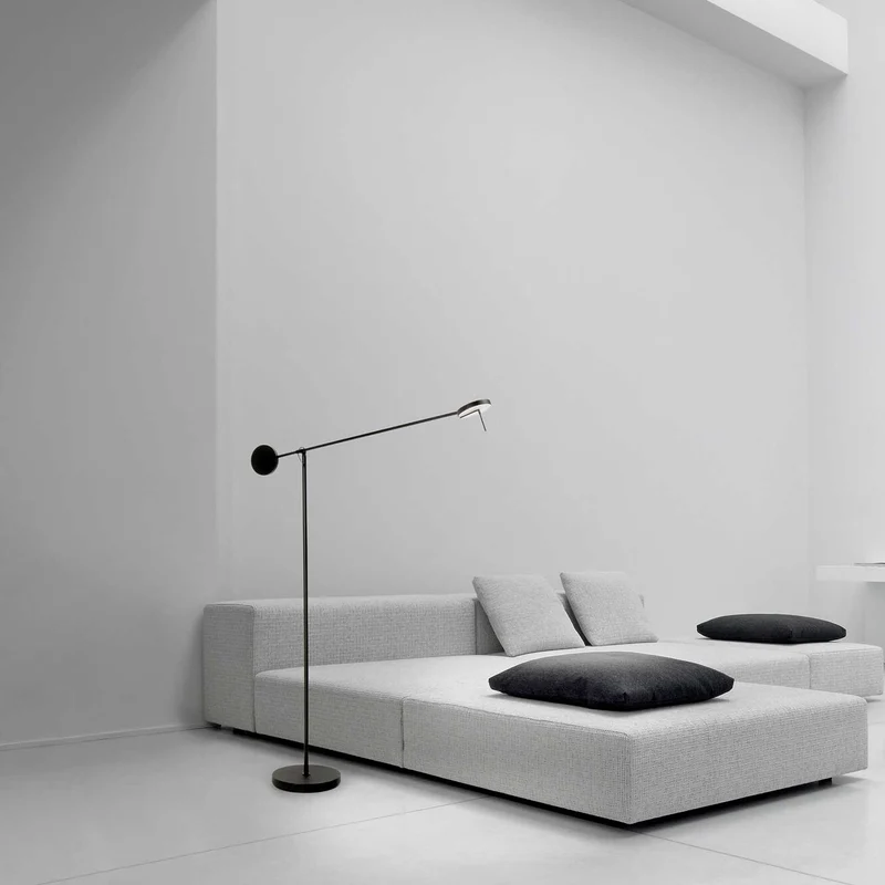 Invisible - Lampadaire LED en acier et aluminium, style minimaliste