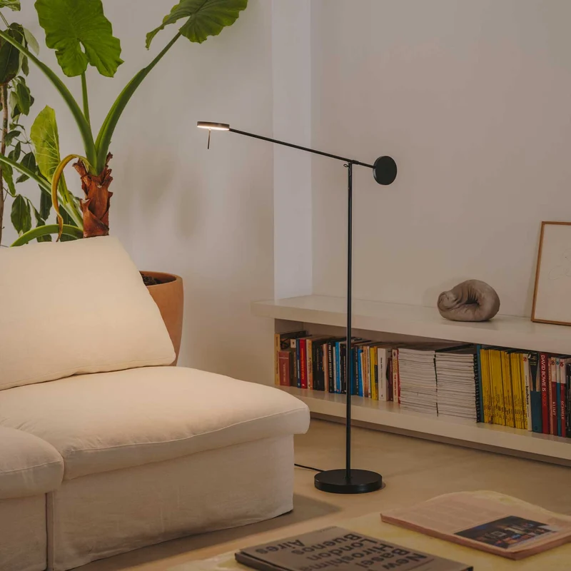 Invisible - Lampadaire LED en acier et aluminium, style minimaliste