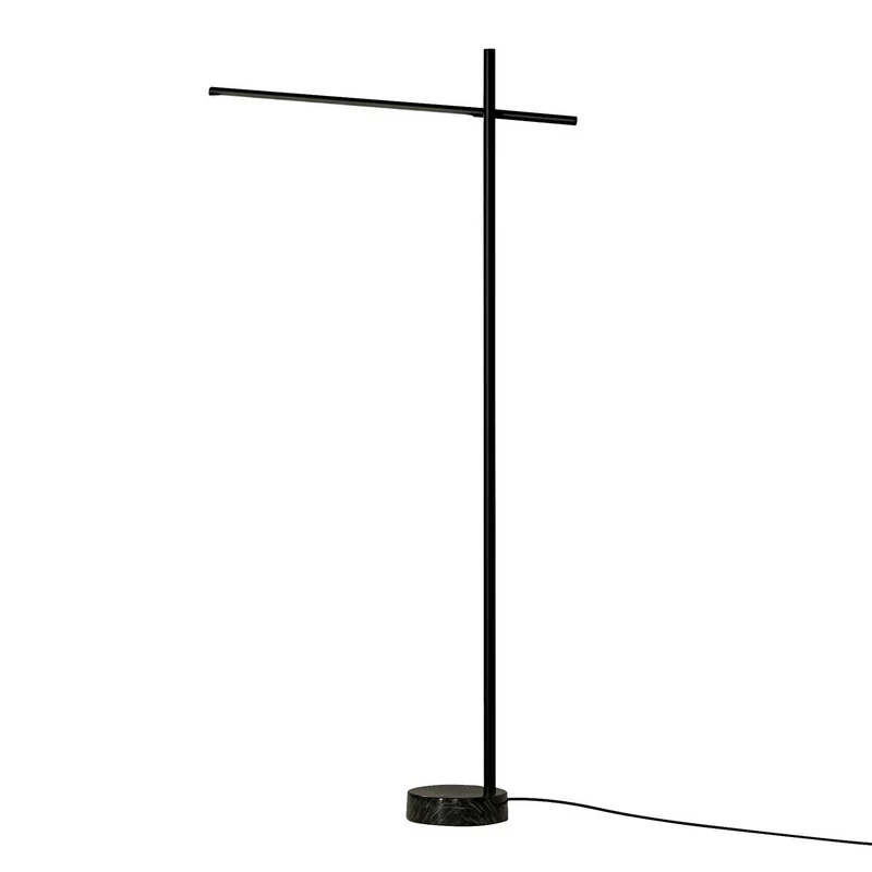 Tubs - Lampadaire LED en acier et marbre, style architectural