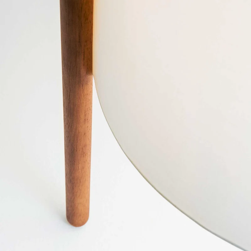 Woody - Lampadaire en bois et textile, style scandinave