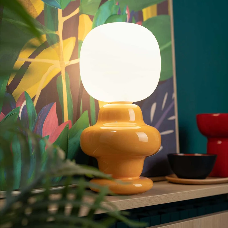 Copacabana - Lampe à poser en céramique, style éclectique, H 35 cm