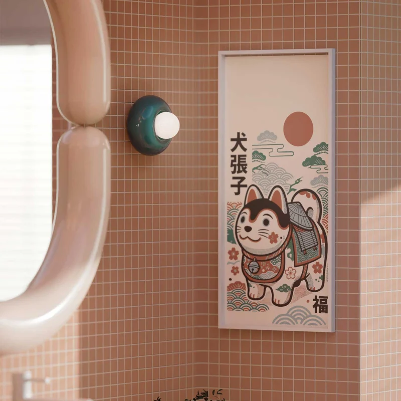 Bumbum - Applique murale en céramique, style éclectique