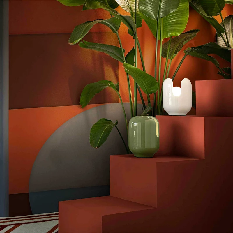 Batucada - Lampe à poser en céramique, style éclectique
