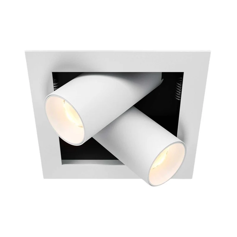 Magnum - Spot LED double encastré en acier, style contemporain