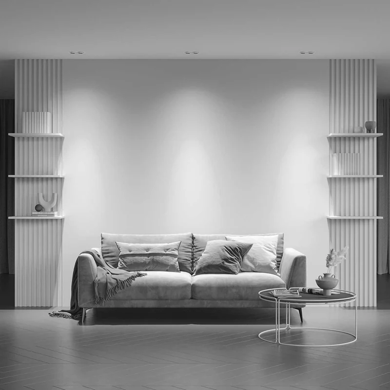 Hidden - Spot LED rétractable en acier, style contemporain
