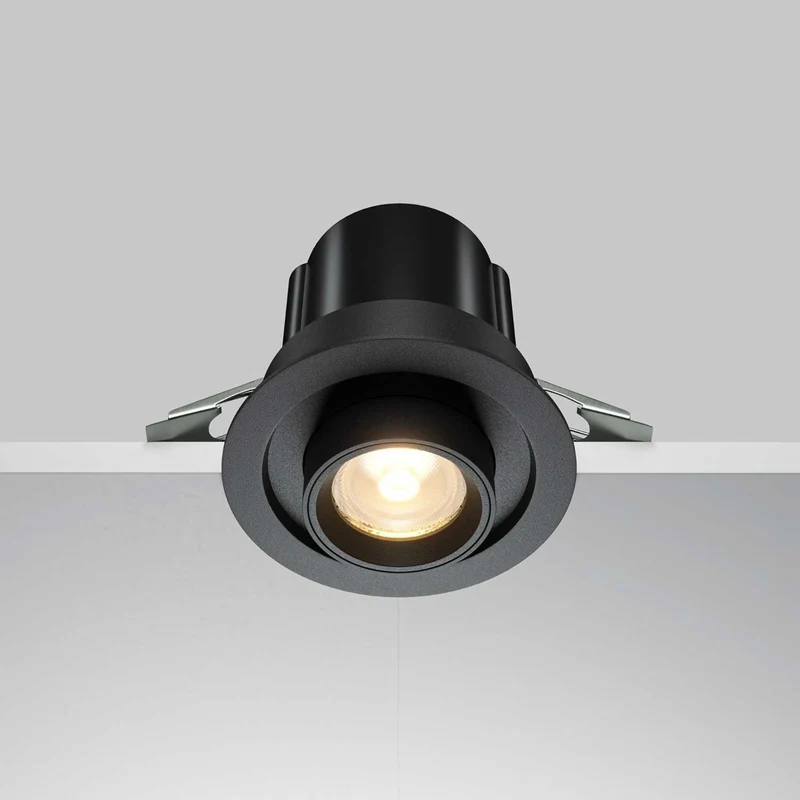 Hidden - Spot LED rétractable en acier, style contemporain