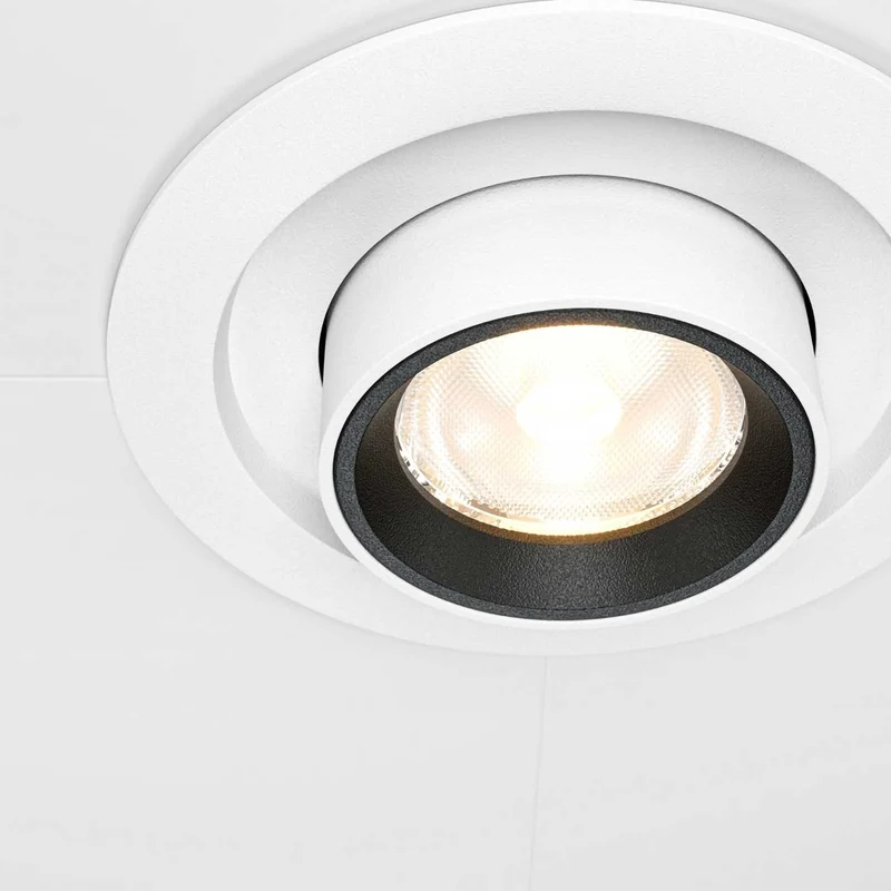 Hidden - Spot LED rétractable en acier, style contemporain