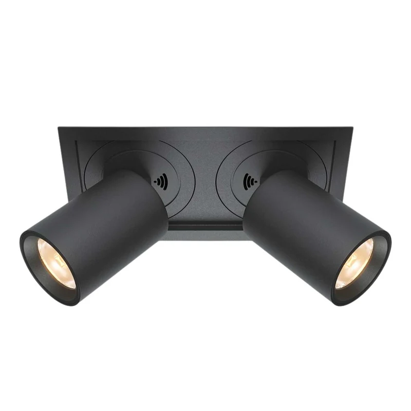 Hidden - Spot LED rétractable en acier, style contemporain