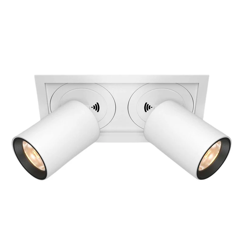 Hidden - Spot LED rétractable en acier, style contemporain