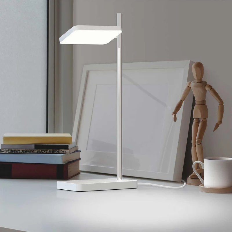 Talia - Lampe à poser de bureau anti-éblouissement en acier, style contemporain