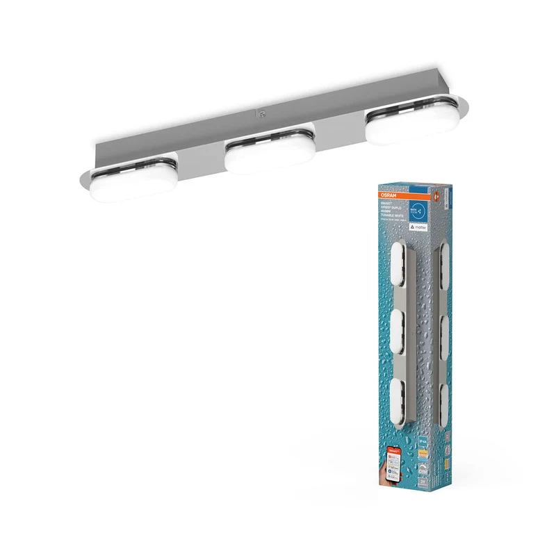 OSRAM Matter SMART+ ORBIS DUPLO LED Applique da bagno 45cm Bianco regolabile 20W / 3000-6500K
