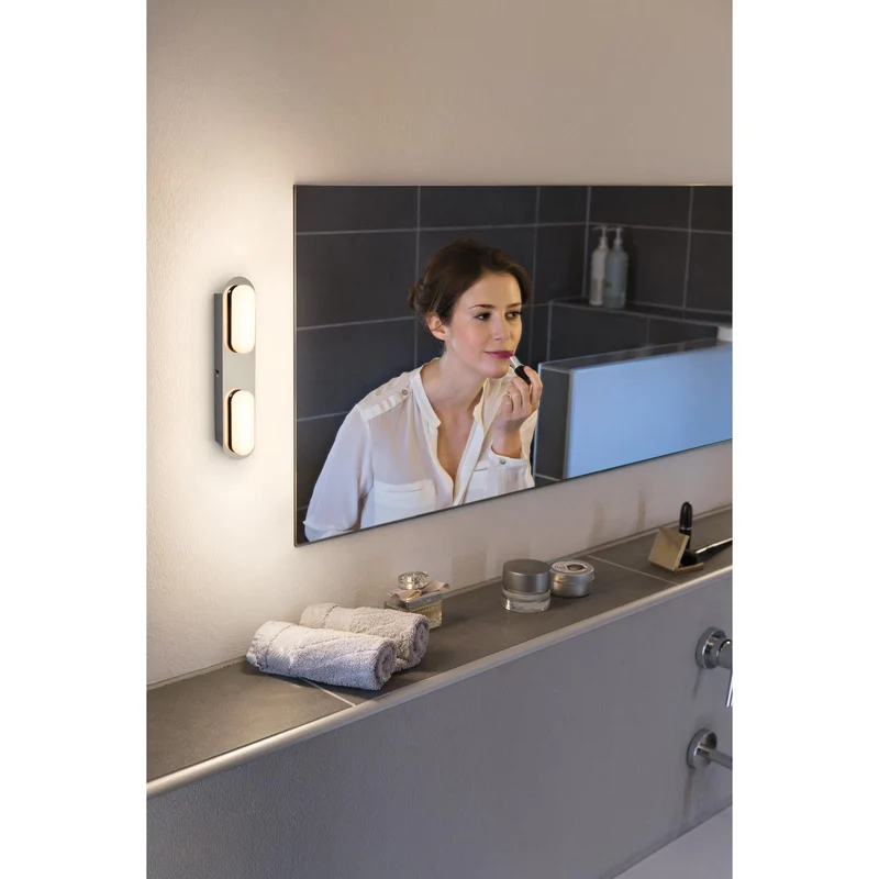 OSRAM Matter SMART+ ORBIS DUPLO Lampada da parete LED da bagno 30cm regolabile bianco 15W / 3000-6500K bianco