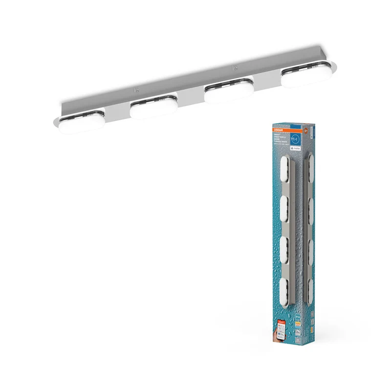 OSRAM Matter SMART+ ORBIS DUPLO LED Applique da bagno 58cm Bianco regolabile 27W / 3000-6500K