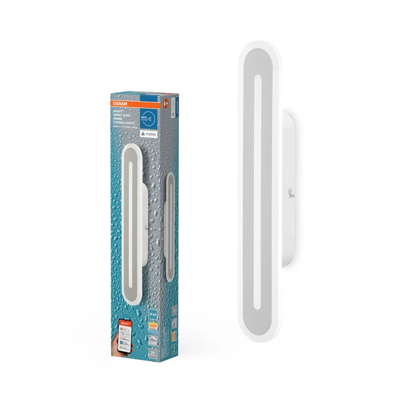 OSRAM Matter SMART+ ORBIS BATH LED Applique da bagno 40cm Bianco regolabile 17W / 3000-6500K bianco