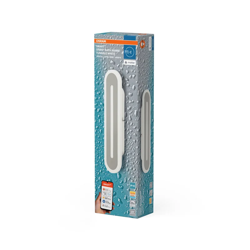 OSRAM Matter SMART+ ORBIS LED Bagno Applique 30cm Regolabile Bianco 13W / 3000-6500K bianco