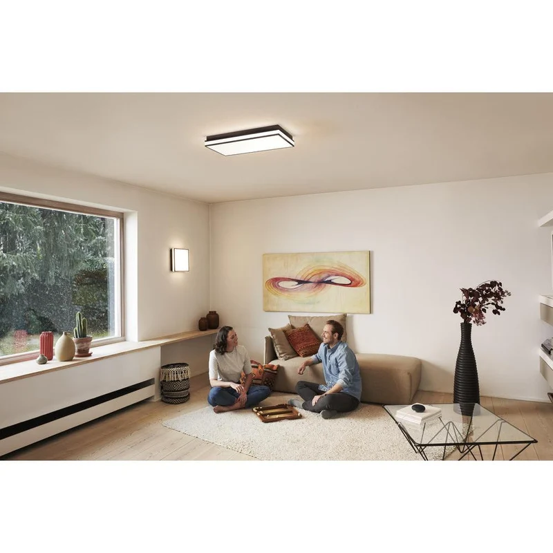 OSRAM Matter SMART+ ORBIS MAGNET LED Lampada da soffitto 30x30cm Bianco regolabile 26W / 3000-6500K nero