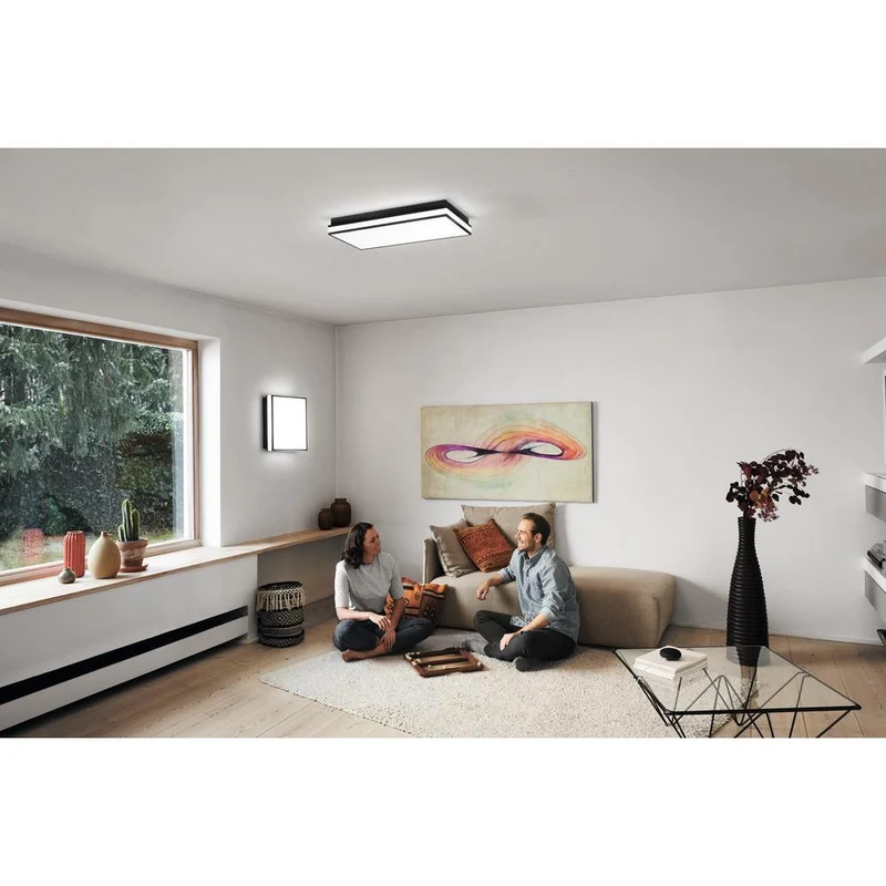 OSRAM Matter SMART+ ORBIS MAGNET LED Lampada da soffitto 45x45cm Bianco regolabile 42W / 3000-6500K nero
