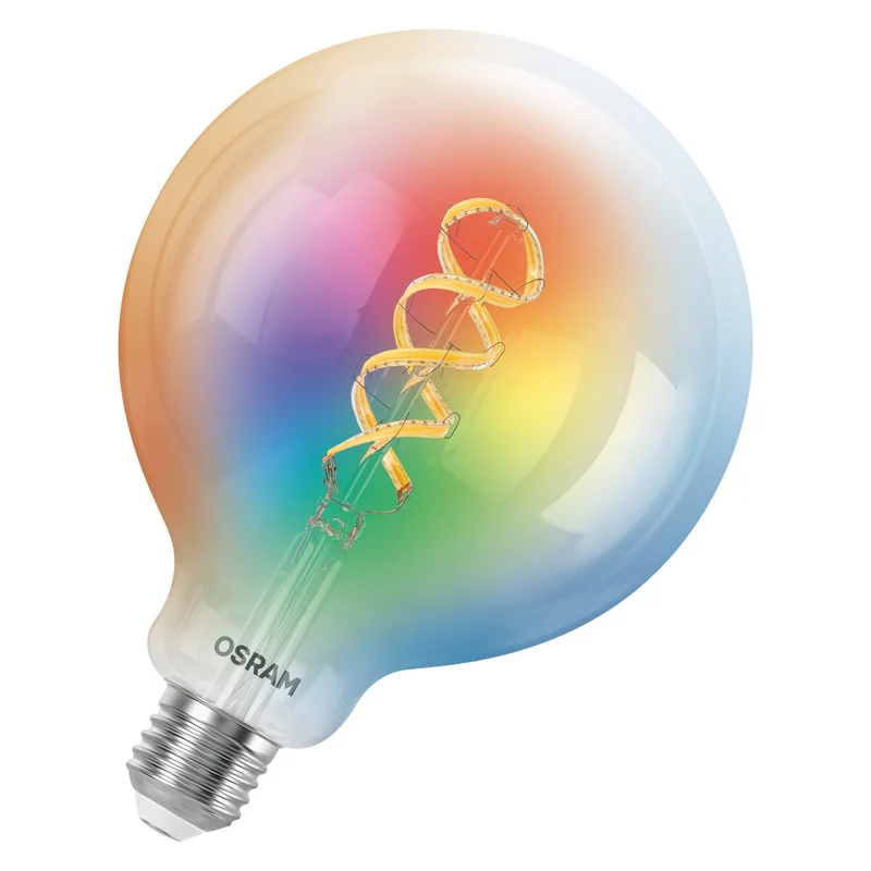 OSRAM Matter SMART+ Lampada LED CLASSIC Edison, RGB, vetro a filamento, 4,8W, 470lm, E27
