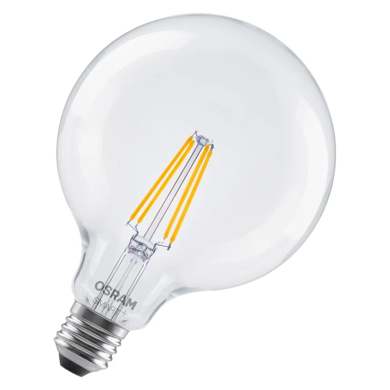 OSRAM Matter SMART+ Lampadina LED a filamento Globo dimmerabile (ex 60W) 5,5W / 2700K Bianco caldo E27