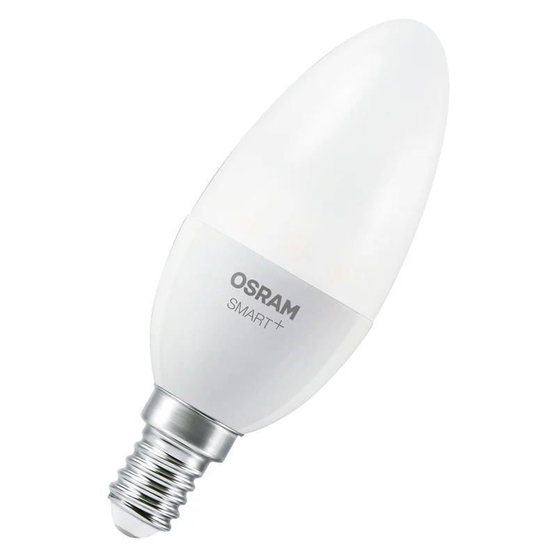 OSRAM Matter SMART+ LED Lampada CLASSIC B, RGB, Frost-Optik, 4,9W, 470lm, E14