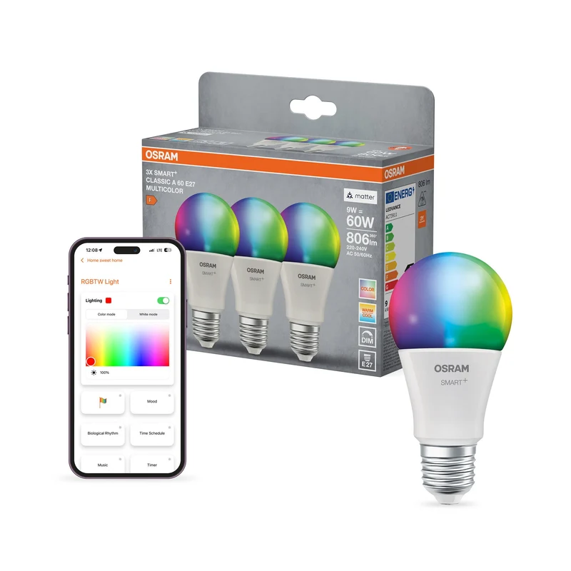 SMART+ MATTER CLASSIC forme Multicolore 9W 827...865 Multicolore E27 TRIPLO PACCO