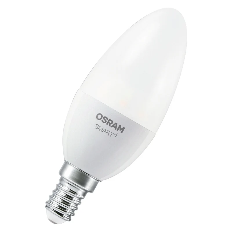OSRAM Smart+ lampada con tecnologia ZigBee, 5W, sostituzione 40W, attacco E14, colore luce bianco regolabile, 470lm