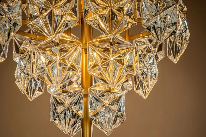 Casa Padrino Luxus Kristall Tischleuchte Gold / Schwarz Ø 46 x H. 85 cm - Tischlampe mit Marmorfuß