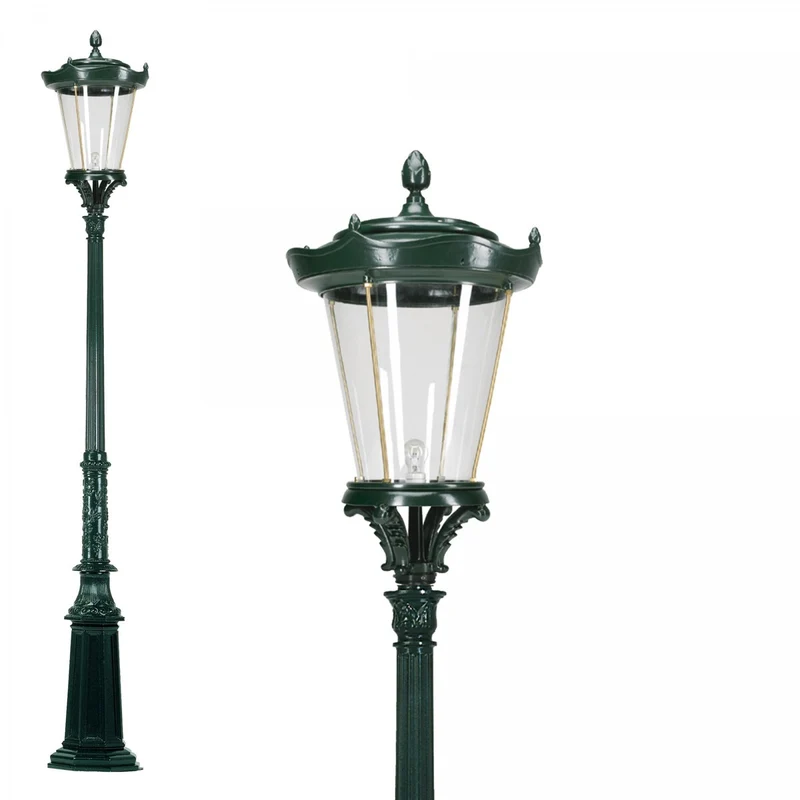 Casa Padrino Jugendstil Gartenlaterne 60 x 60 x H. 342 cm - Verschiedene Farben - Nostalgische Wetterfeste Außenleuchte