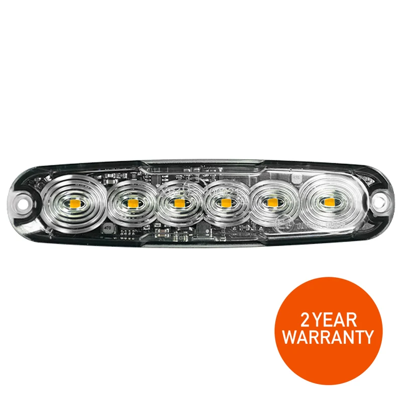 Lampada di avvertimento a 6 LED a basso profilo