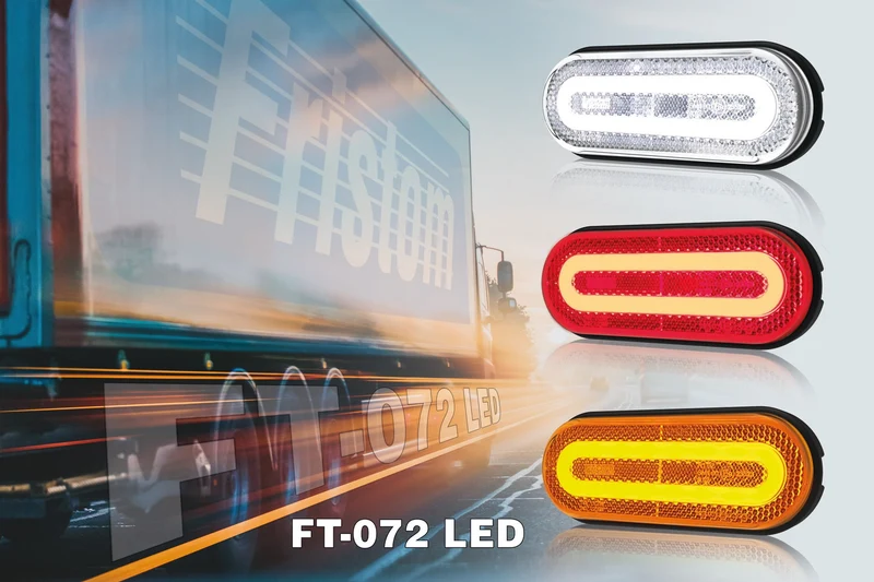 Luce di segnalazione a LED Fristom FT-072 con perimetro al neon