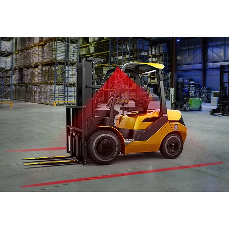 Luce di avvertimento per carrello elevatore a LED LAP - Linea perimetrale rossa