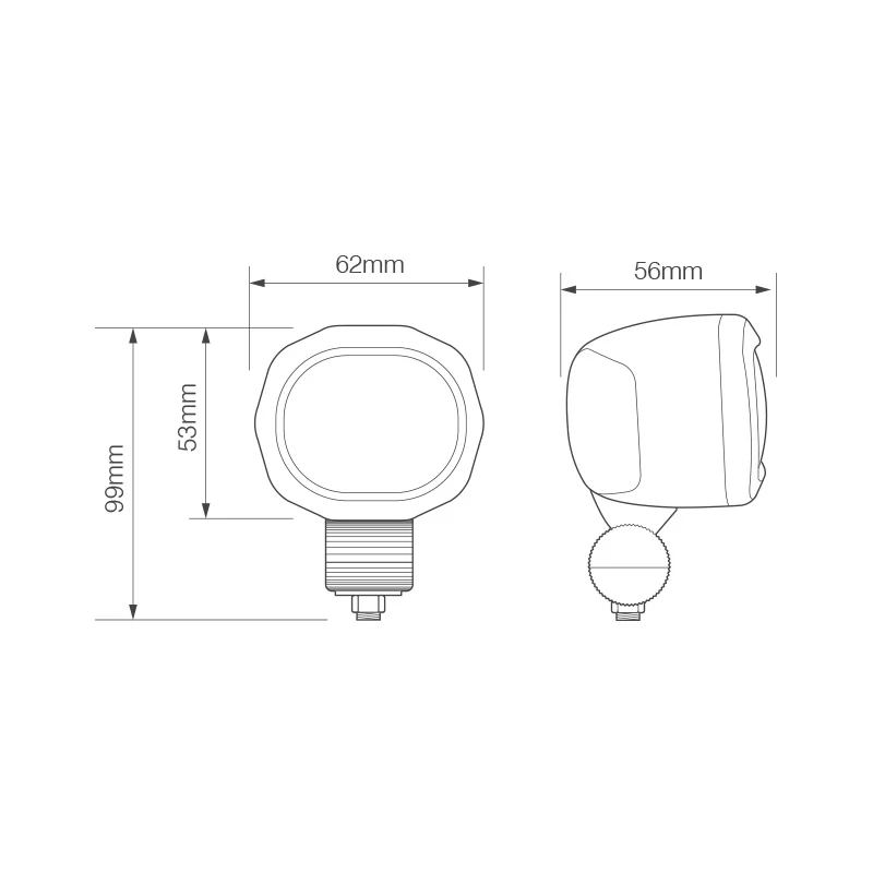 Luce di avvertimento per carrello elevatore a LED LAP - Linea perimetrale rossa