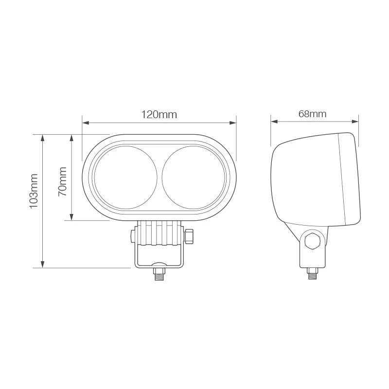 Lampada di segnalazione per carrello elevatore a LED LAP - Punto blu