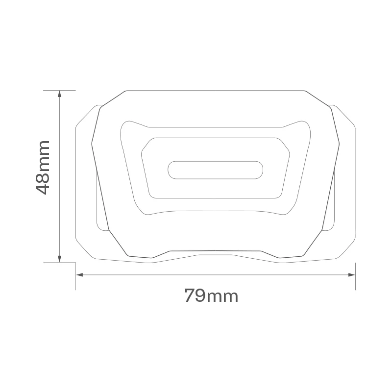 Torcia frontale a LED ricaricabile con sensore/lampade automatiche a LED