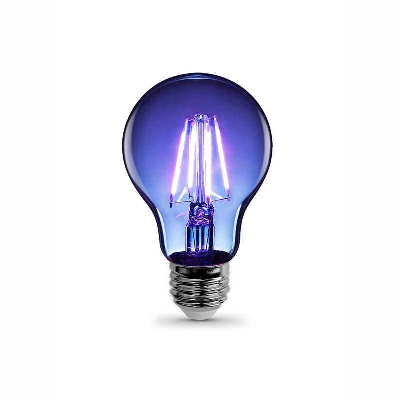 Alcapower Lampadina LED 230V classica con filamenti, luce blu, lampada per uso decorativo