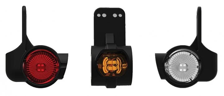Indicatore luminoso di contorno a LED - Tre funzioni - Versione a sospensione in gomma