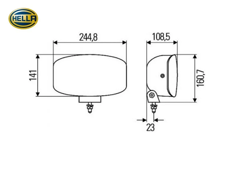 Hella Jumbo 320 FF con luce di parcheggio