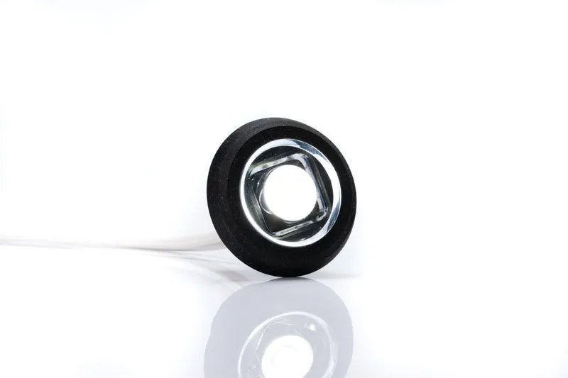 Lampada di indicatore rotonda a LED Bulls Eye con guarnizione piatta e curva