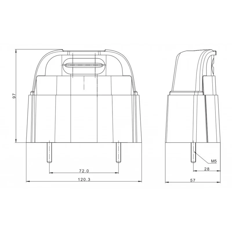 Luce targa a LED grande