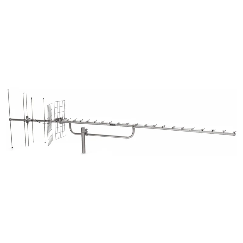 Metronic Antenna UHF, VHF ed FM, antenna digitale terrestre a 28 elementi, guadagno 20db
