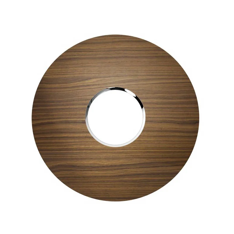 Sky Dome Flush - Applique murale LED en bois et acier, style contemporain
