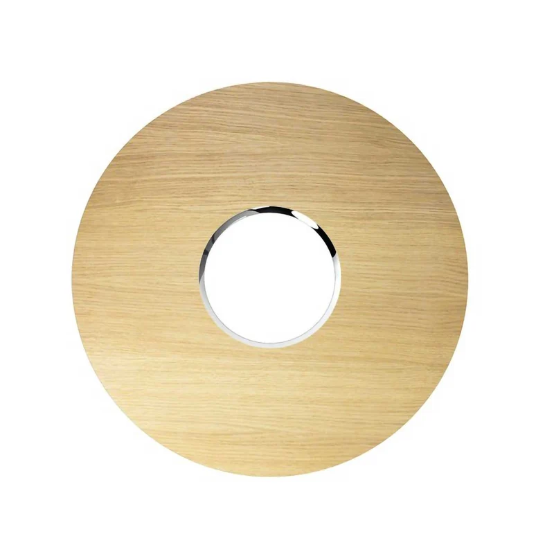 Sky Dome Flush - Applique murale LED en bois et acier, style contemporain