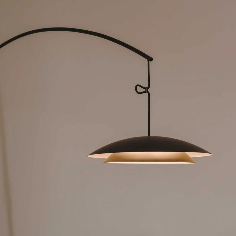 Noway - Lampadaire LED en acier, style contemporain