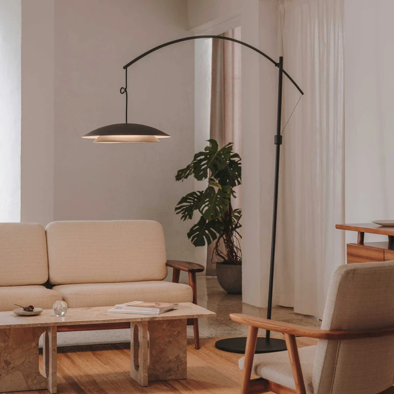Noway - Lampadaire LED en acier, style contemporain