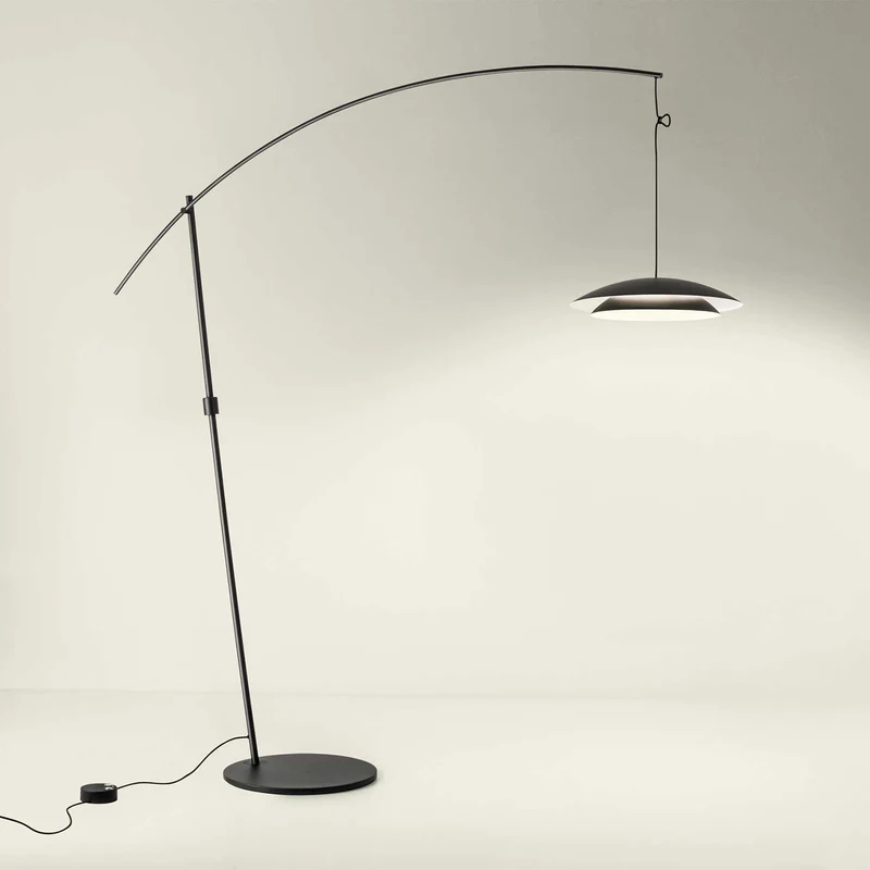 Noway - Lampadaire LED en acier, style contemporain
